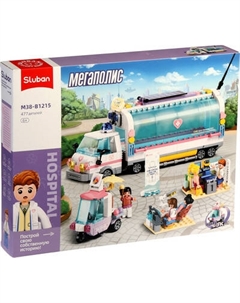 Конструктор инерционный Sluban Мегаполис Скорая помощь M38-B1215 / 10890988