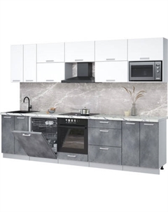 Кухонный гарнитур Интерлиния Мила Лайт 3.0-ПМ2