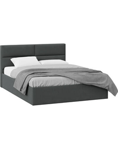 Двуспальная кровать ТриЯ Глосс универсальная с ПМ Тип 1 180x200 и заглушиной Трия