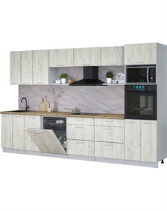 Кухонный гарнитур Интерлиния Мила Лайт 3.4-ПМ1-2