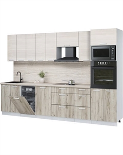 Кухонный гарнитур Интерлиния Мила Лайт 3.1-ПМ3