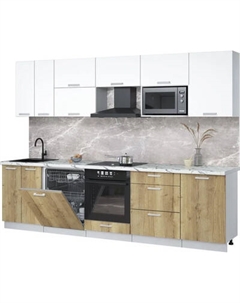 Кухонный гарнитур Интерлиния Мила Лайт 2.9-ПМ2