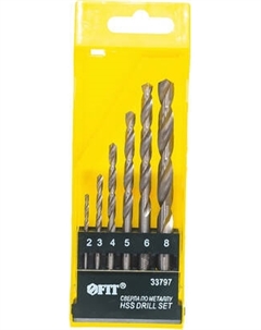 Набор сверл FIT По металлу HSS полированных / 33797 Fit