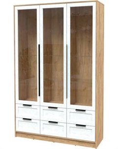 Шкаф с витриной Интерлиния Концепт Тренд КТ-ШВ3