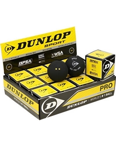 Набор мячей для сквоша DUNLOP PRO WSF/PSA Official 12-box / 700108 Dunlop