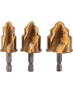 Набор сверл Vira 15-19/18-24/24-31мм для полипропиленовых труб PPR / 551404