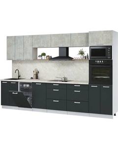 Кухонный гарнитур Интерлиния Мила Лайт 3.3-ПМ3