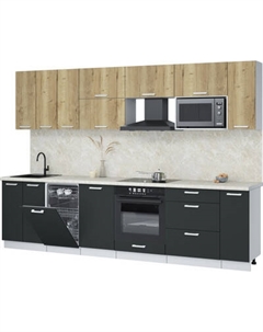 Кухонный гарнитур Интерлиния Мила Лайт 3.0-ПМ4