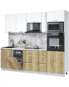 Кухонный гарнитур Интерлиния Мила Лайт 2.45-ПМ3