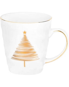 Кружка Elan Gallery Золотая елочка / 880246 Elan gallery