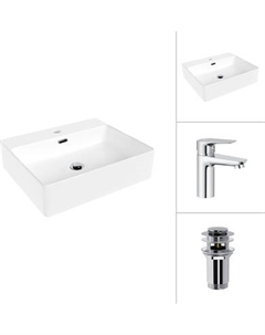 Умывальник со смесителем Lauter 21478 + Awe 21CK128C с донным клапаном 21190CH