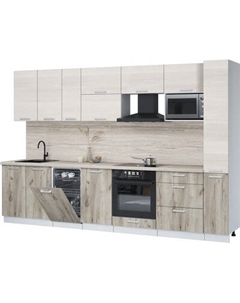 Кухонный гарнитур Интерлиния Мила Лайт 3.2-ПМ4