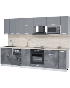 Кухонный гарнитур Интерлиния Мила Лайт 3.0-ПМ4