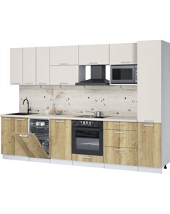 Кухонный гарнитур Интерлиния Мила Лайт 3.1-ПМ4