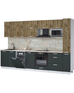 Кухонный гарнитур Интерлиния Мила Лайт 3.2-ПМ4