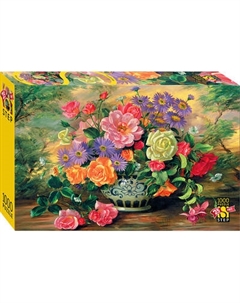 Пазл Step Puzzle Цветы в вазе. Юбилейная коллекция Step puzzle