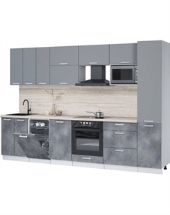 Кухонный гарнитур Интерлиния Мила Лайт 3.1-ПМ4