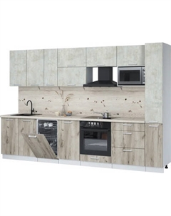 Кухонный гарнитур Интерлиния Мила Лайт 3.2-ПМ4