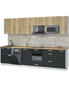 Кухонный гарнитур Интерлиния Мила Лайт 3.0-ПМ4