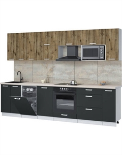 Кухонный гарнитур Интерлиния Мила Лайт 3.0-ПМ4