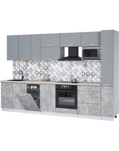 Кухонный гарнитур Интерлиния Мила Лайт 3.2-ПМ4