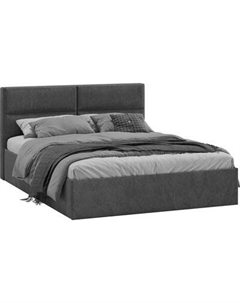 Двуспальная кровать ТриЯ Глосс универсальная с ПМ Тип 1 180x200 и заглушиной Трия