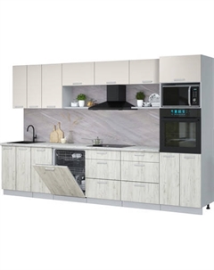 Кухонный гарнитур Интерлиния Мила Лайт 3.4-ПМ1-2