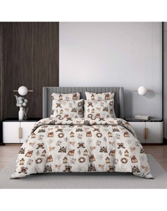 Комплект постельного белья Волшебная ночь Ginger Евро / 933201