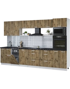 Кухонный гарнитур Интерлиния Мила Лайт 3.3-ПМ3