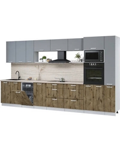 Кухонный гарнитур Интерлиния Мила Лайт 3.8-ПМ3