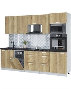 Кухонный гарнитур Интерлиния Мила Лайт 2.65-ПМ3