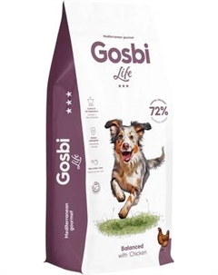 Сухой корм для собак Gosbi Life Dog Balanced With Chicken