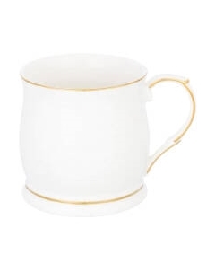 Кружка Elan Gallery Белая с золотом / 420242 Elan gallery