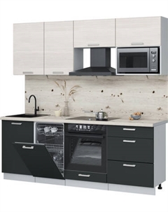 Кухонный гарнитур Интерлиния Мила Лайт 2.15-ПМ4