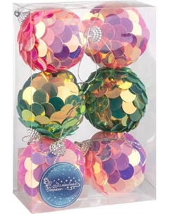 Набор шаров новогодних Волшебная страна Калейдоскоп / 110450