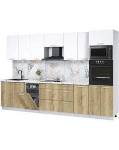 Кухонный гарнитур Интерлиния Мила Лайт 3.25-ПМ3