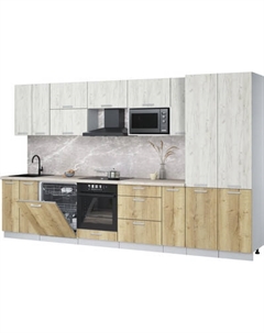 Кухонный гарнитур Интерлиния Мила Лайт 3.5-ПМ2