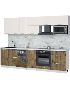 Кухонный гарнитур Интерлиния Мила Лайт 2.9-ПМ4