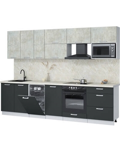 Кухонный гарнитур Интерлиния Мила Лайт 2.9-ПМ4