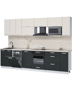 Кухонный гарнитур Интерлиния Мила Лайт 3.0-ПМ4