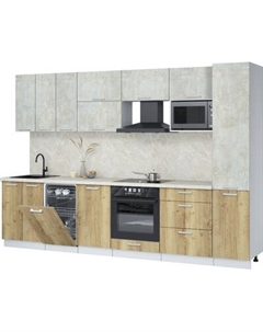 Кухонный гарнитур Интерлиния Мила Лайт 3.1-ПМ4