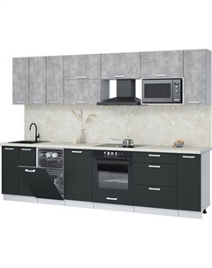 Кухонный гарнитур Интерлиния Мила Лайт 3.0-ПМ4