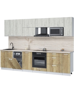 Кухонный гарнитур Интерлиния Мила Лайт 3.0-ПМ4