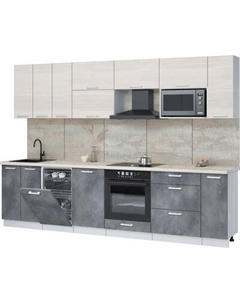 Кухонный гарнитур Интерлиния Мила Лайт 3.0-ПМ4