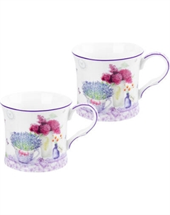 Набор кружек Elan Gallery Лаванда New Bone China / 420765 Elan gallery