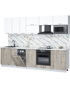 Кухонный гарнитур Интерлиния Мила Лайт 2.9-ПМ4