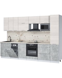 Кухонный гарнитур Интерлиния Мила Лайт 3.1-ПМ4