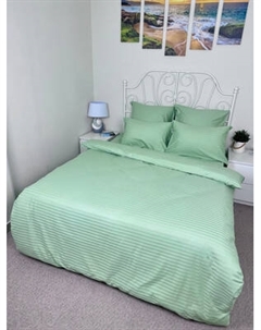 Комплект постельного белья Реноме 1.5сп Графитовая коллекция Олива Ss-005