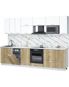 Кухонный гарнитур Интерлиния Мила Лайт 3.0-ПМ4