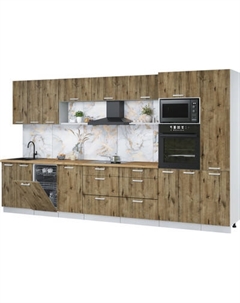 Кухонный гарнитур Интерлиния Мила Лайт 3.7-ПМ3